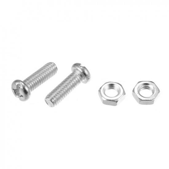 ONE Bling Car License Plate Fasteners Screws Caps Covers Black Plastic Universal