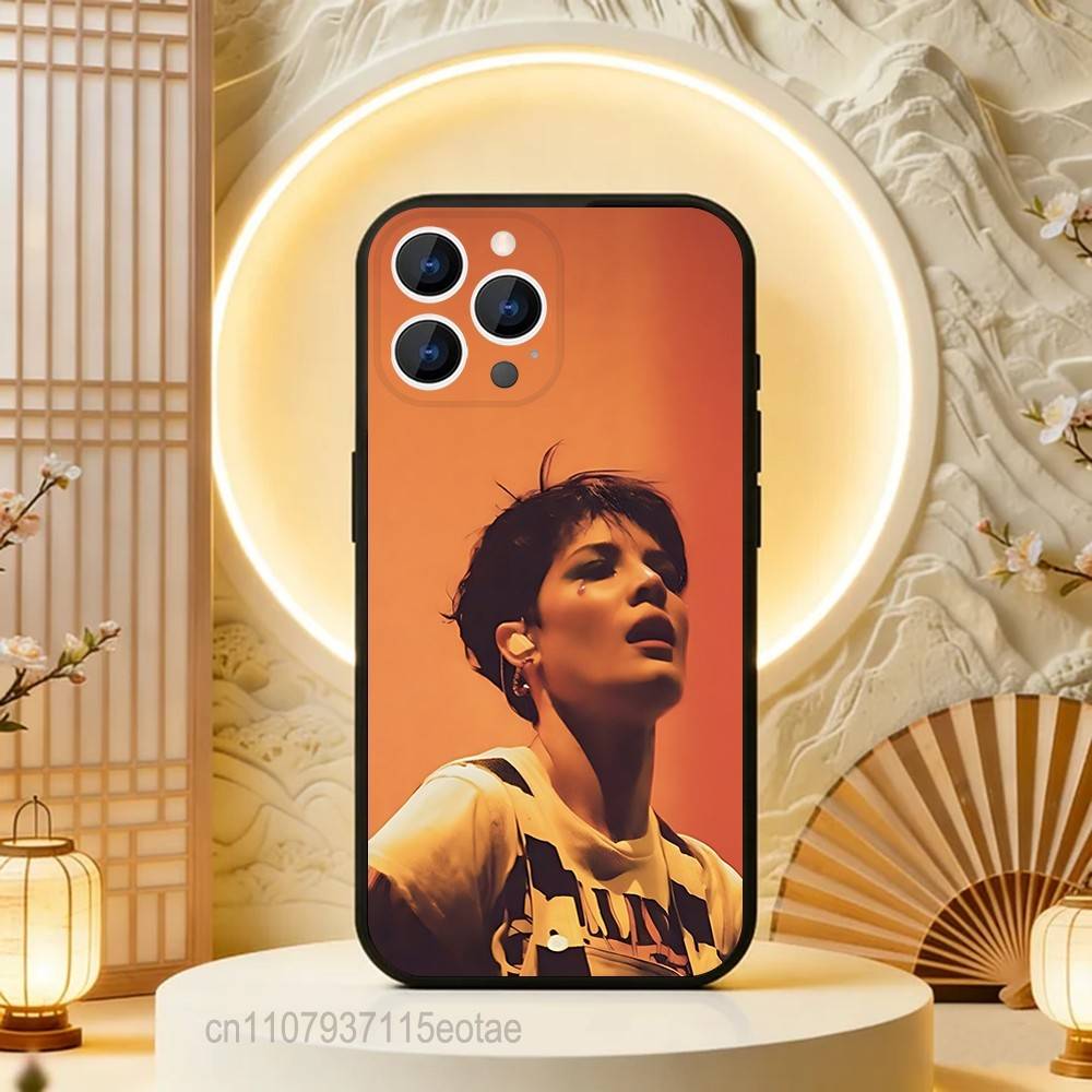 Singer H-Halsey Phone Case For iPhone 17,16,15,14,13,12,11,Pro,Max,Plus,E,Air,Mini Protective Black Cover