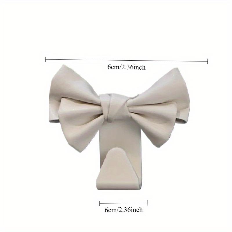 Car Seat Back Hook Bowknot Storage Hook PU Leather Fashion Bag Purse Holder Universal Auto Fastener Clips for Car Accessories