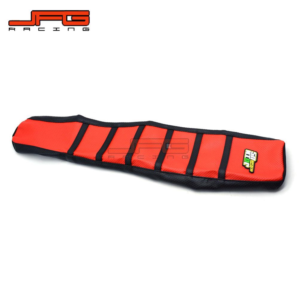 Red Waterproof Non-Slip Seat Cover for RM125/250 01-12 Off-Road Motorcycle