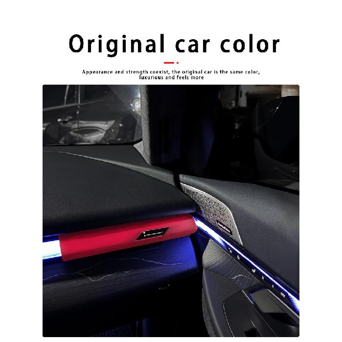 Dla BMW Serii 5 G60 2024-2025 Panel Deski Rozdzielczej Konsoli Środkowej Obie Strony Oświetlenie Atmosferyczne Odblaskowa Silikonowa Osłona Ochronna