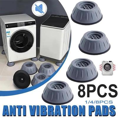 1/4/8Pcs Universal αντικραδασμικά μαξιλαράκια ποδιών Πλυντήριο ρούχων Λαστιχένιο ματ Στεγνωτήριο Βάση ψυγείου Σταθερό αντιολισθητικό μαξιλαράκι για υποστήριξη πλυντηρίου ρούχων Da