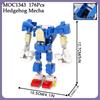 MOC Hedgehog Mech Bricks Car Game Anime Airship Dr Eggmaned Robot Compatible Figure Building Blocks Toys For Children Adult Gift