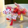 Creative Stuffed Animal Keyring Cute Cartoon Steed Doll Zodiac Pony Figurine  Home Decoration