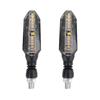 2pcs Motorcycle LED Turn Signal Lights Yellow Flowing Flashing Turn Signal Indicator Moto Blinker for Honda Yamaha Accessories