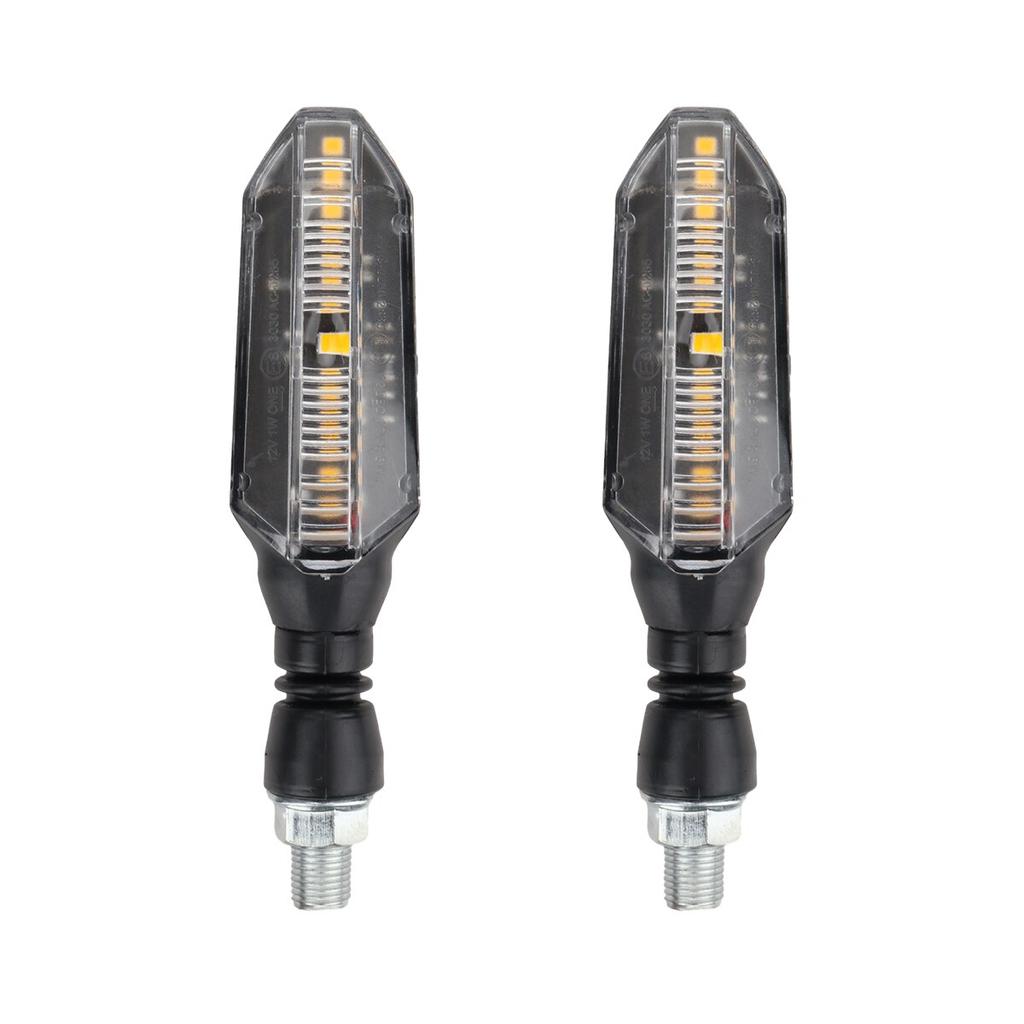 2pcs Motorcycle LED Turn Signal Lights Yellow Flowing Flashing Turn Signal Indicator Moto Blinker for Honda Yamaha Accessories