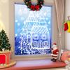 Christmas Glass Window Decoration Window Stickers Electrostatic Stickers Pvc  Snowflake Decoration Window Stickers
