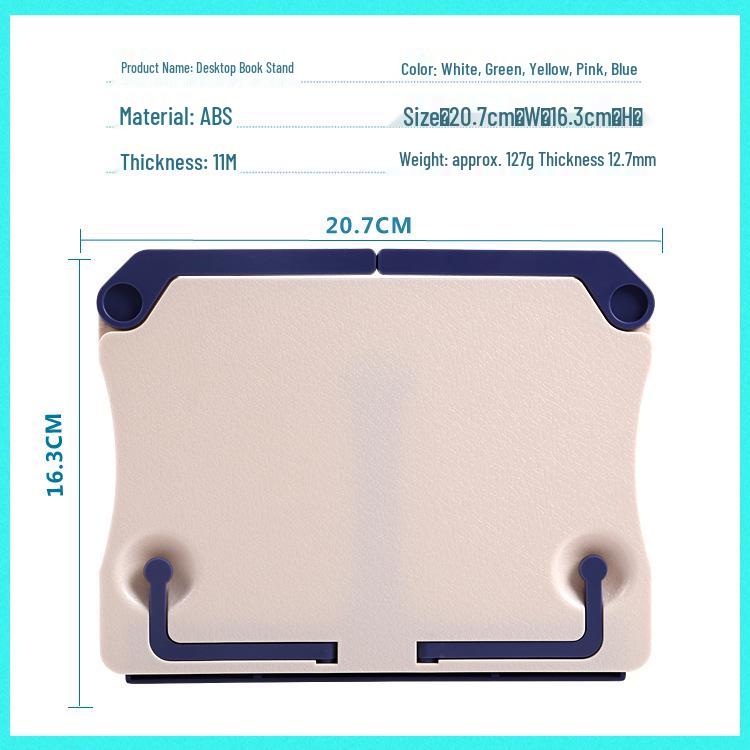 Folding Desktop Music Stand & Book Holder - Portable Sheet Music & Reading Accessory