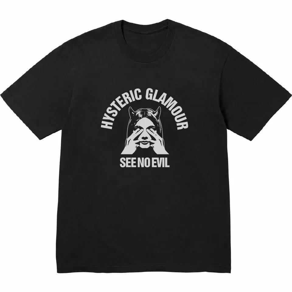 

Hot Sale Hysteric Glamour Graphic Print T-shirt Men Women American Retro Tee High-Street Culture Hipster Is A Niche Summer New Brand Oversized Top XXXL чорний