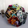 Monster High, Characters- Automatic Opening and Closing, 8-rib Structure Portable Umbrella, Suitable for Men and Women in All Seasons - Perf
