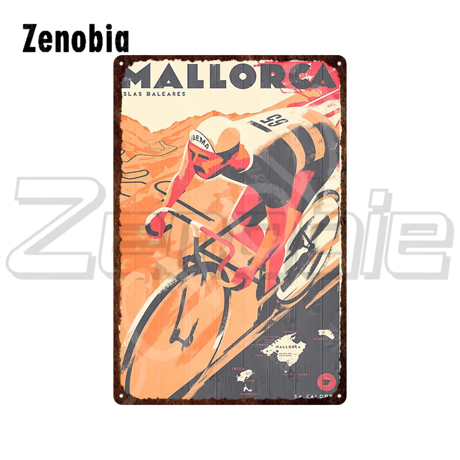 

Металлический знак для велоспорта и велосипеда Tour De France Жестяные знаки Go Cycling Vintage Metal Board Sport Жестяная пластина для декора велоклуба 20x30cm