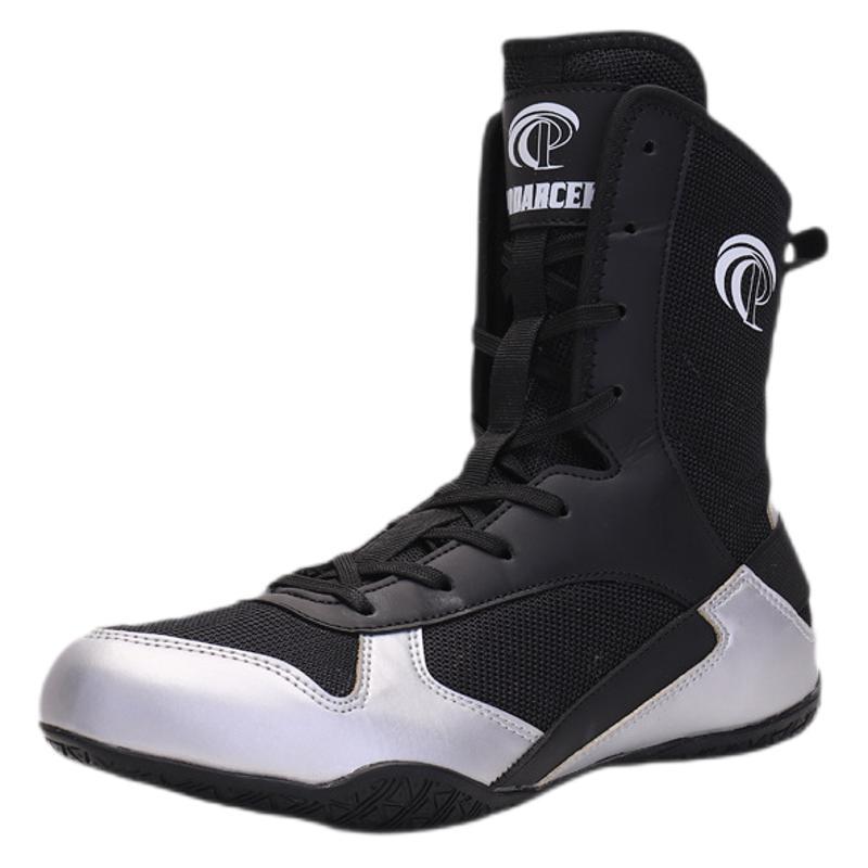 Boxing Shoes Men's and Women's Martial Arts Sanda Competition Training Non-slip Wear-resistant Light Fighting Free Fighting Wrestling Shoes