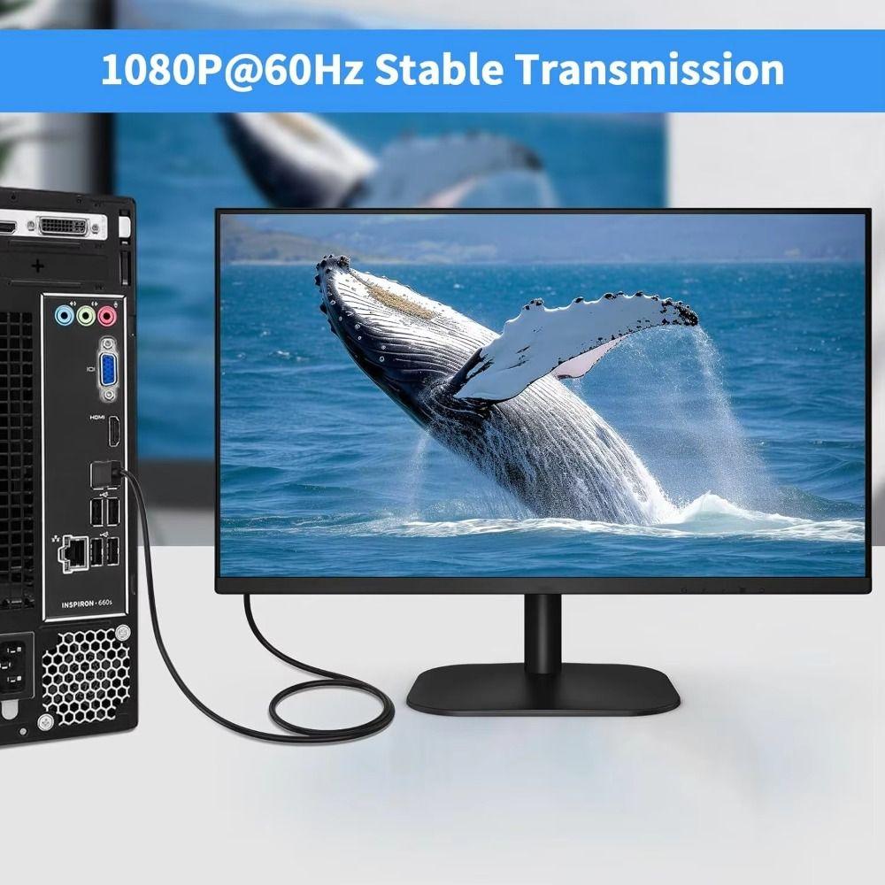 Male to Male DP TO DVI Cable Connecting Conversion HD Video Cable  Computer Projector