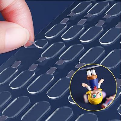 2000Pcs Double -sided Glue Pads Adhesive DIY Sticker for Blind Box Landscape Doll Foot Fixed Glue Transparent Seamless Patch
