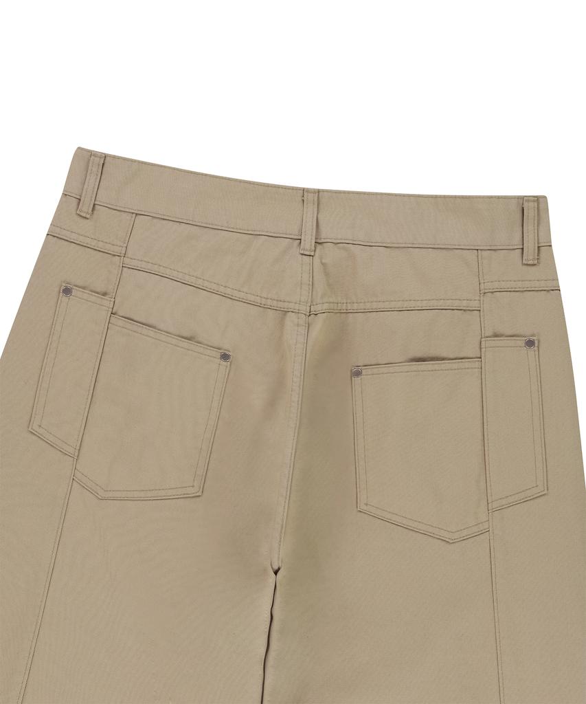 ENDOOR Back Side Panel Pants (Beige)