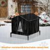 Waterproof Insulated Nest Outdoor Cat House with Elevated Base for Winter Warm Puppy Kitten Chicken Animal Outside Patio