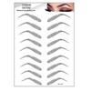 6D haarähnlicher authentischer Augenbrauen-Pflege-Shaping-Brauenformer-Make-up-Brauenaufkleber