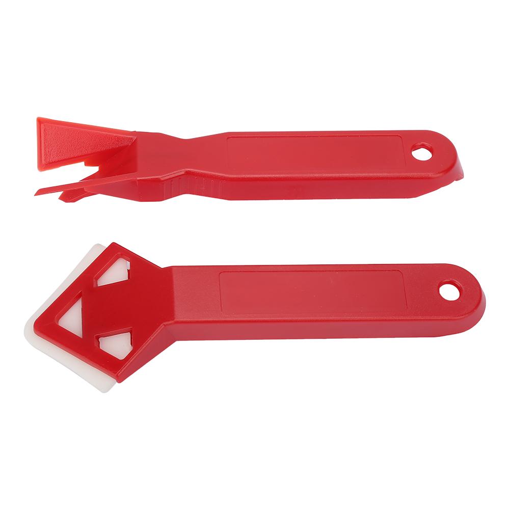 2PCS Caulk Tools Kit Silicone Sealant Remover Shovel Glass Cement Caulking Scraper