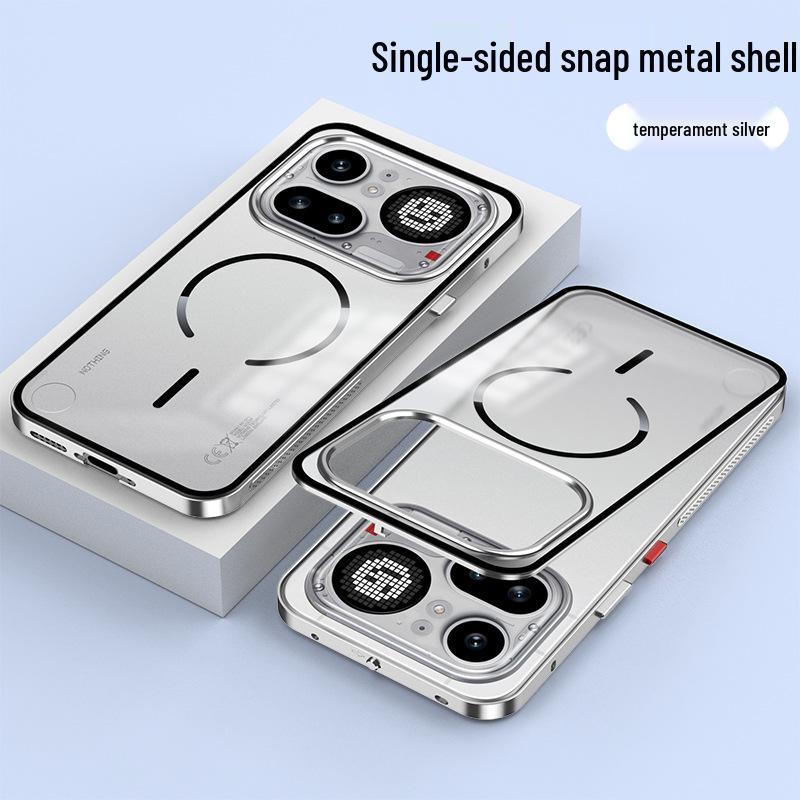Nothing Phone 4 Pro Magnetic Metal Snap Drop-Proof Frosted Case