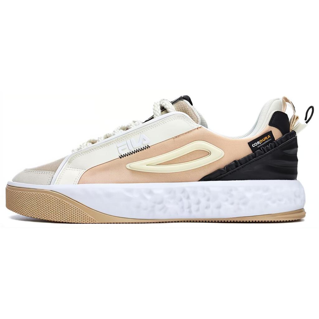 FILA Viva Casual Comfortable Durable Low-Top Skate Shoes Men Sneakers White Brown F12M323201FBV