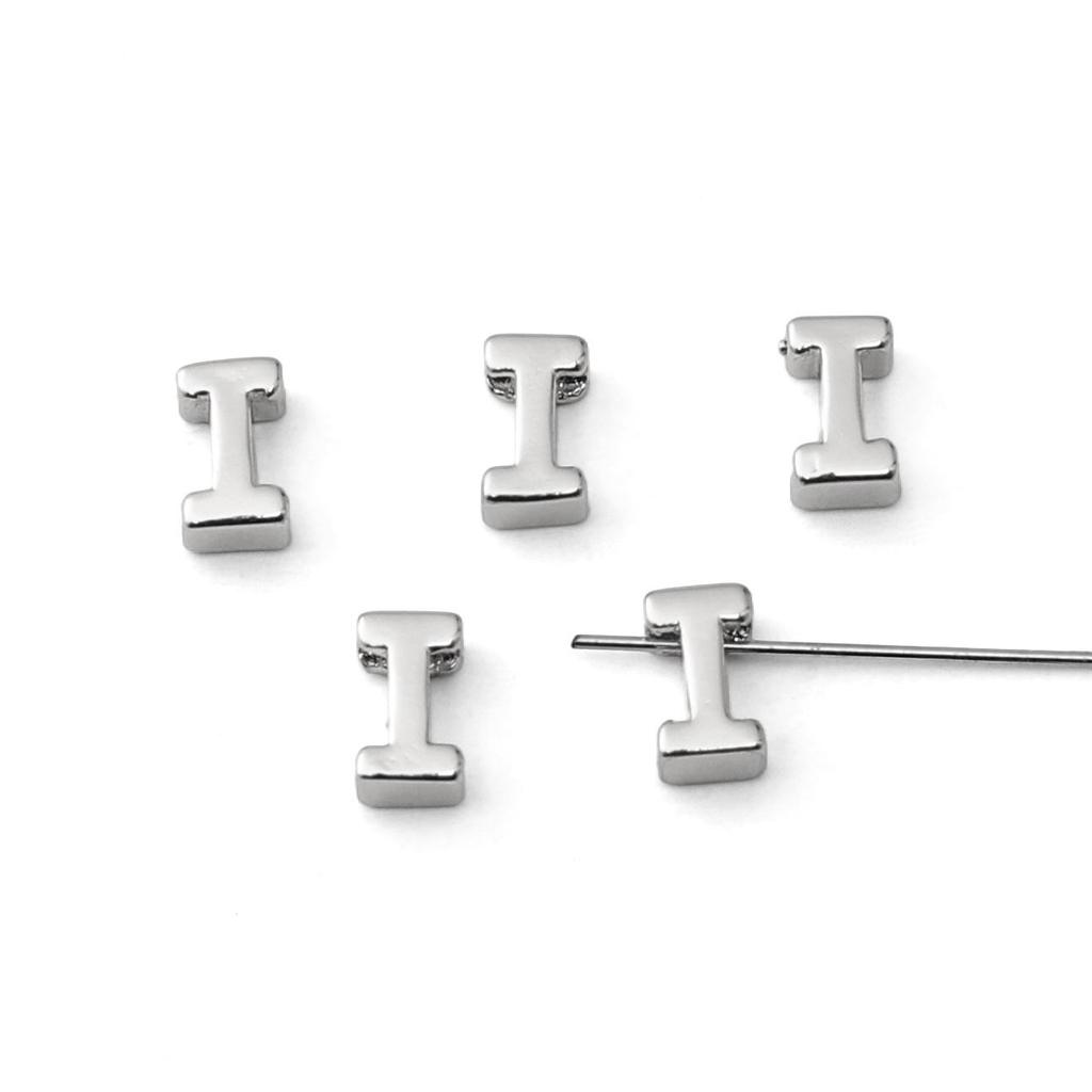 Mini Ciondolo Lettera Inglese in Rame per Creazione Gioielli Fai da Te Componenti Accessori