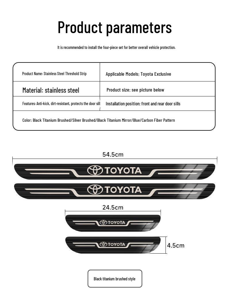 Türschwellen-Schutz für Toyota Levin, Camry, Corolla, Avalon