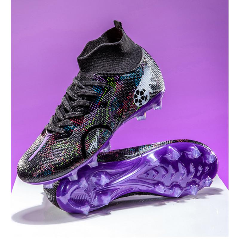 Adult Cr7 Football Shoes Men'S High-Top Ag Long Nails Student Broken Nails Game Training Broken Nails Football Shoes