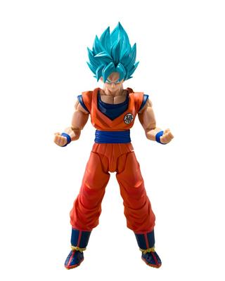 TAMASHII NATIONS Dragon Ball Super Saiyan God Son Goku Azure Power Beyond Limits 145mm PVC ABS Painted Action Figure Anime Collectible