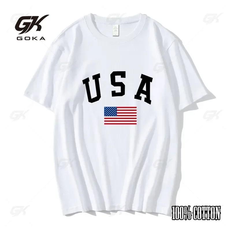 2024 Mens Casual Sports 100 Cotton Printed High Quality Short Sleeve Fashion Clothing High Style Spring Summer TShirt S