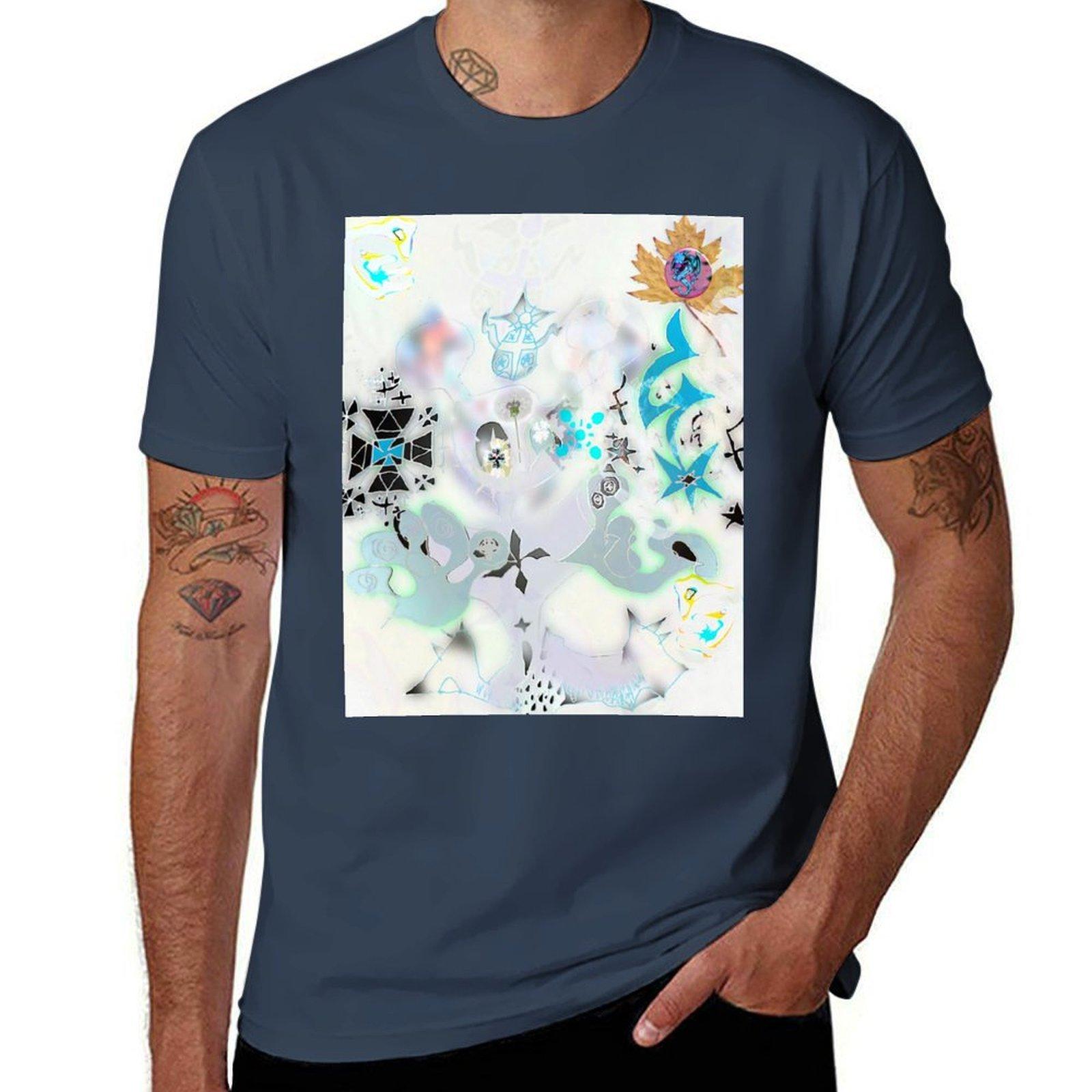 Benjamin Reichwald Bladee Eex Painting Hd Tshirt Casual Loose Daily Wear Tshirt S