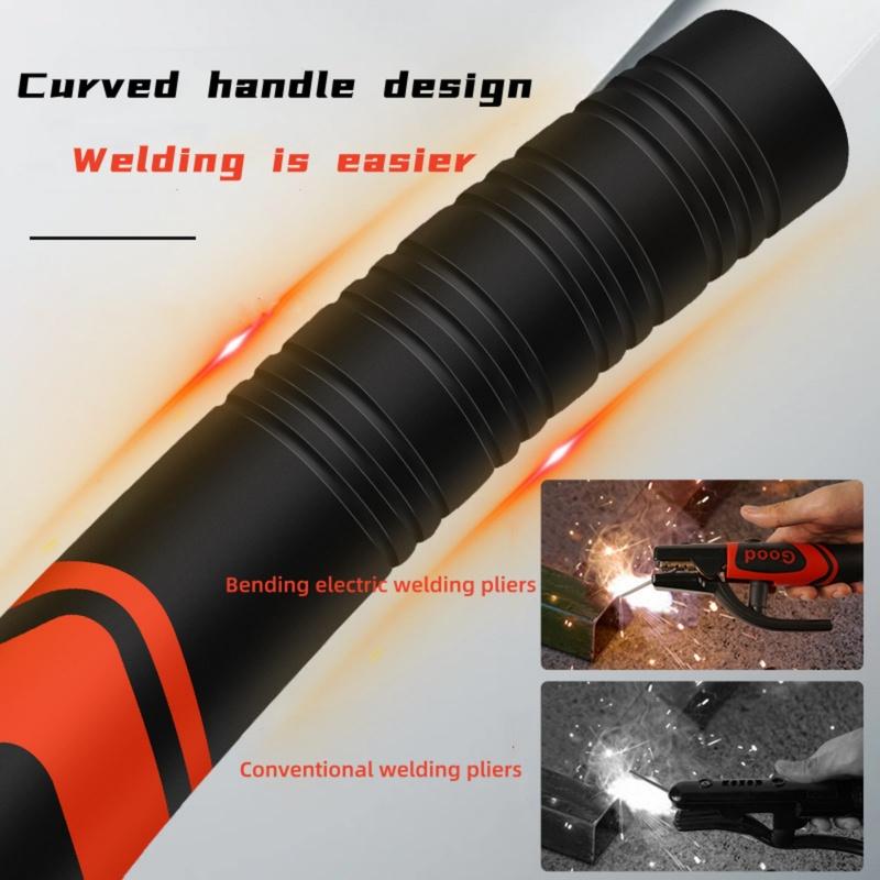 

WeldingPliers with Ergonomic Bent Handle Design Full Copper Material High Conductivity Welding Tool Welding Grip Welding Fixture