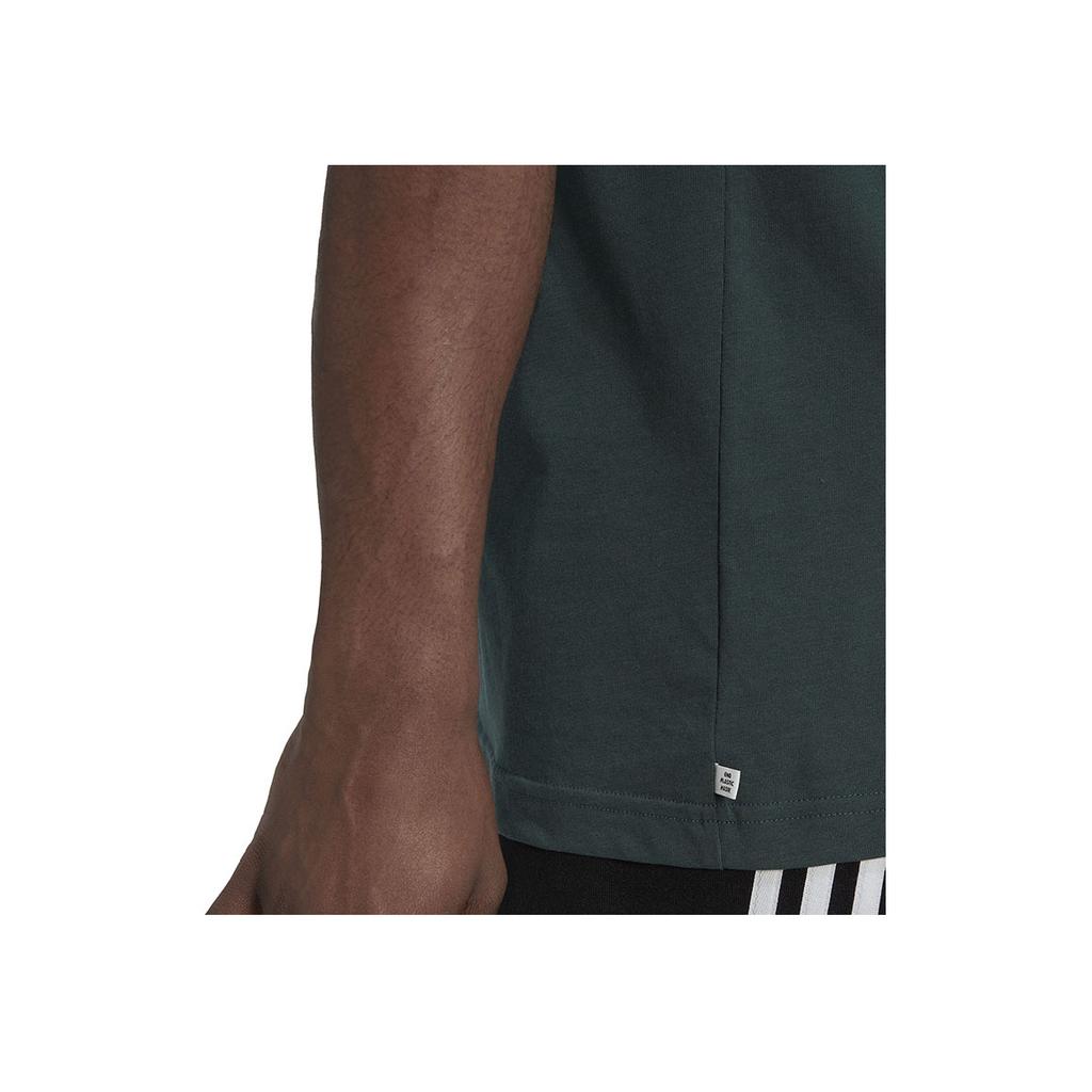 Adidas Originals Embroidered Trefoil Logo Crew Neck Loose Fit T-Shirt Men Tops Peacock-Green HM4913