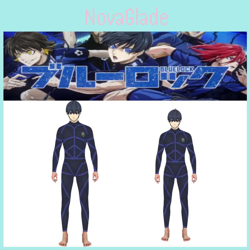 Stylish Isagi Yoichi Training Uniform Blue Lock Jumpsuit Costume For Cospaly
