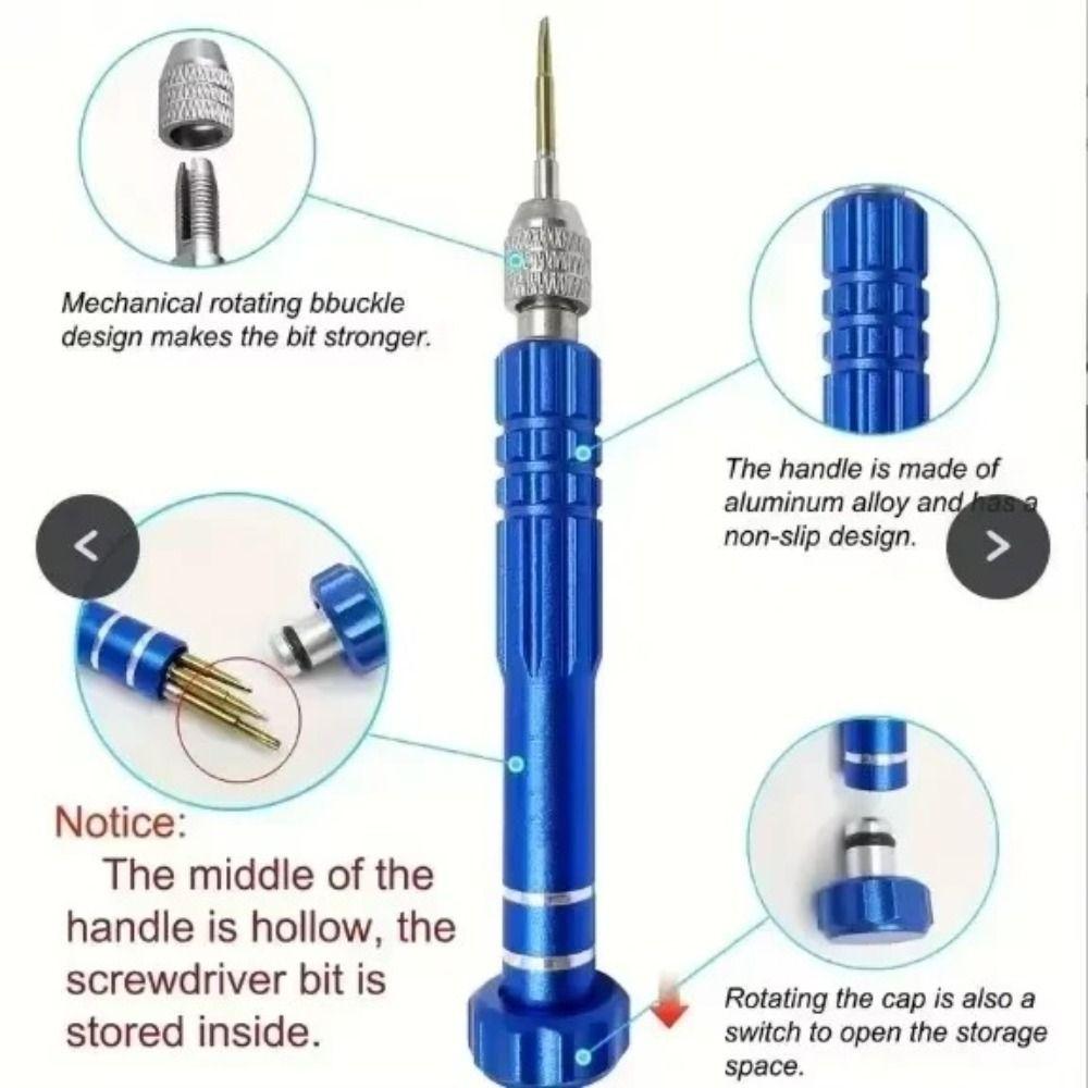 Aluminum Zinc Zinc Alloy Multi-Function Screwdriver Set S2 Bits Phone Repair Tool Precision Disassembly