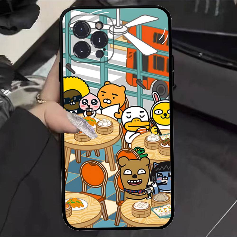 

K-KAKAOS FRIENDS Cartoon Phone Case For IPhone 17 16 15 14 11 12 13 Mini Pro XS Max Plus Funda Shell iPhone 17 Pro
