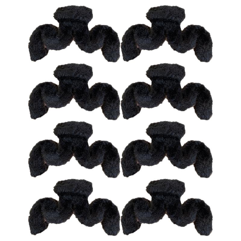 Oversized Plush Hair Clip Women Autumn Winter Wavy Hair Shark Clip Elegant Hair Accessories