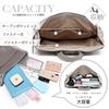 Rucksack aus Rindsleder x Canvas für den Arbeitsweg oder kompatibel mit A4 echtes Leder lässig 180927 [Guscio Leather] Hochwertige Frauen, leicht,