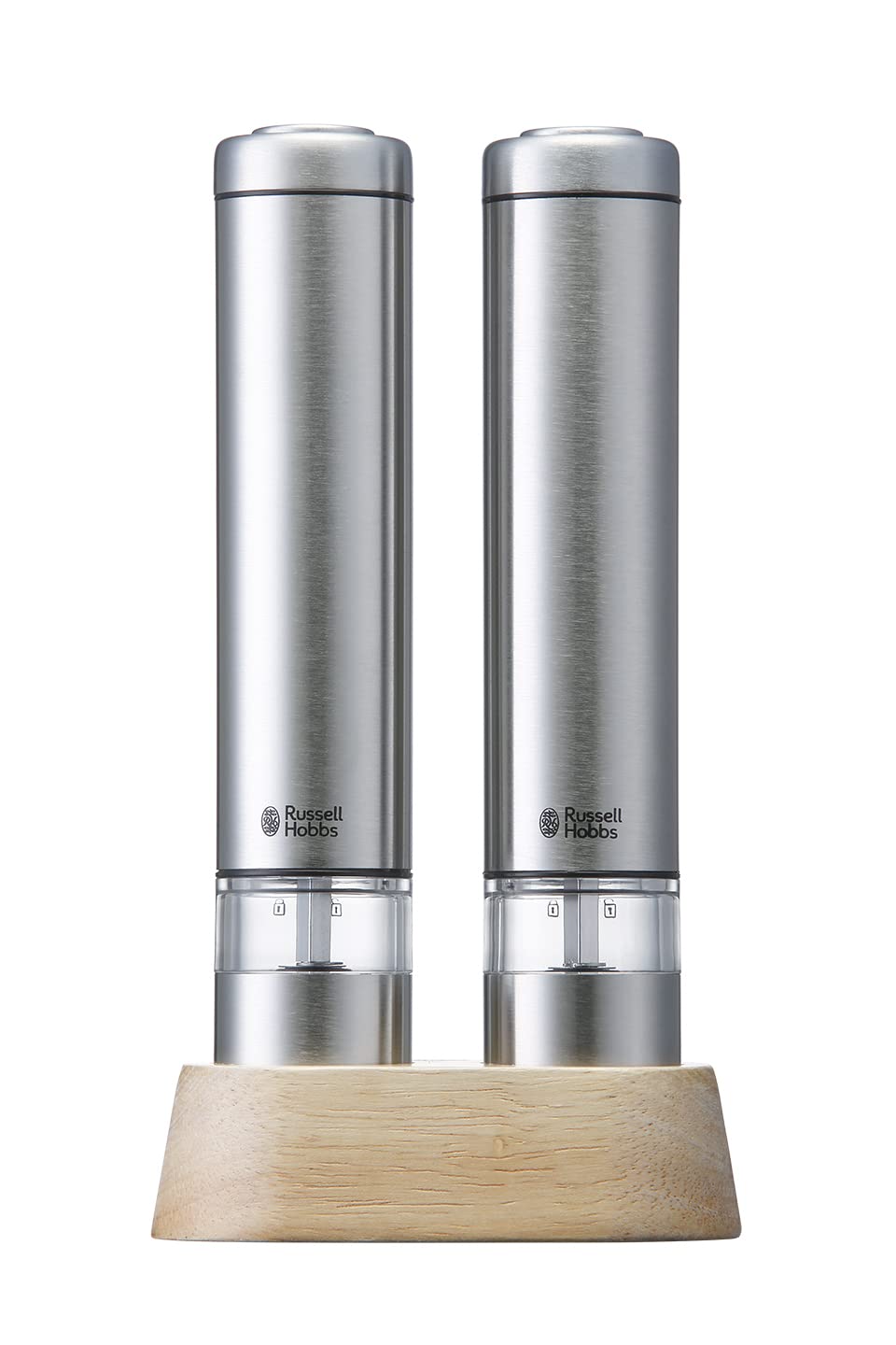 

Russell Hobbs Russell Hobbs 7933JP Electric Mill Salt Pepper Mini Set of 2 3 Month Extended Warranty Present Gift [Official] & срібний