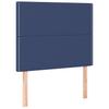 Box Spring Bed with Mattress Blue 120 x 200 cm Fabric