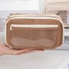 Large Capacity Pen Pouch Solid Color Pencil Case Fashion Pencil Bag  Back To School