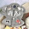 Cartoon Dog Koala Cartoon Animal Cloak 10CM Doll Plush Hooded Shawl  Cotton Stuffed Dolls
