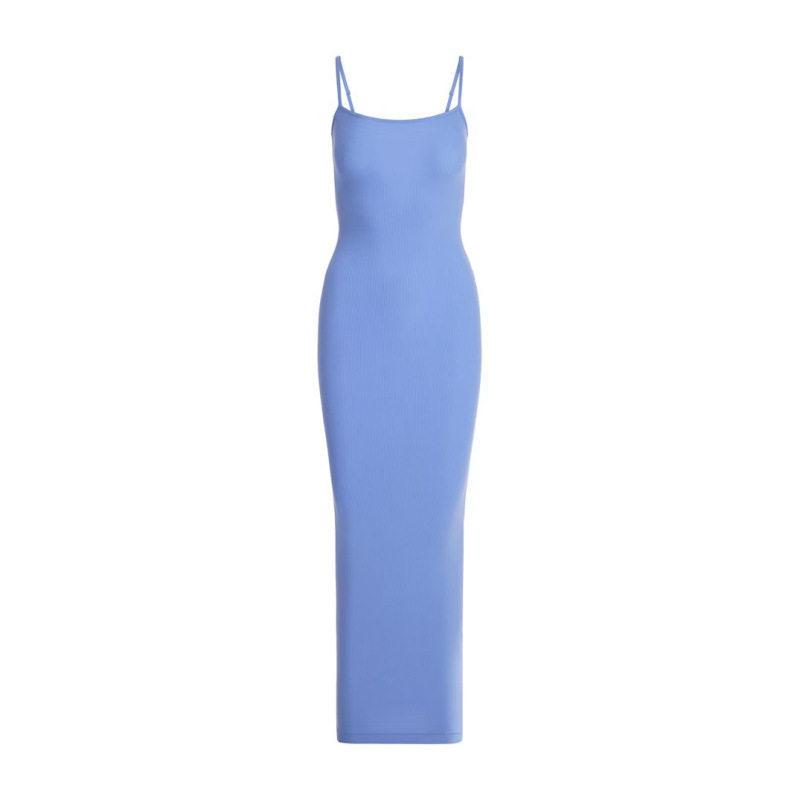 Skims Kardashian Yi Mengling same Spice Girl Threaded Suspender Dress Women's Halter Skinny Hip Wrap Long Skirt