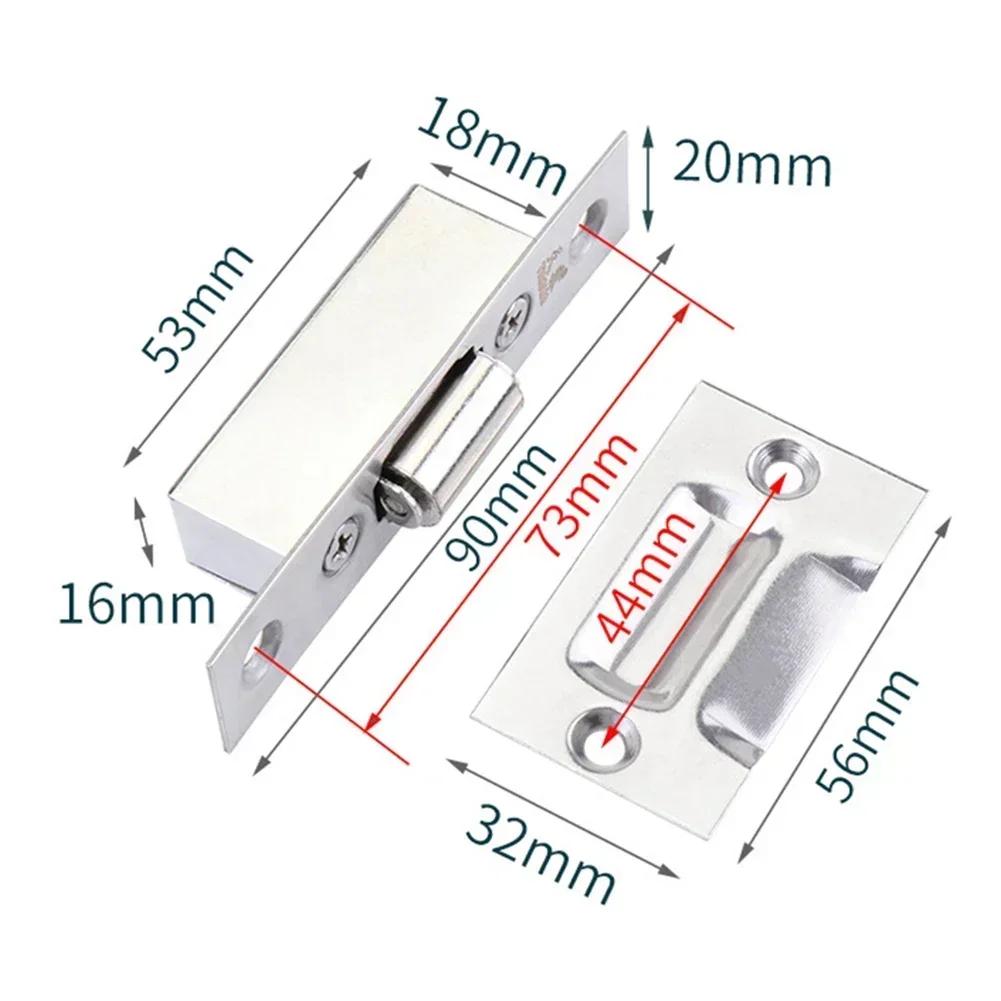 Magnetische Saugnapf-Türberührungsperle aus Edelstahl, Türoberteilperle, unsichtbarer Türverschluss, Kleiderschrank, Küchenschranktür-Stoßfänger