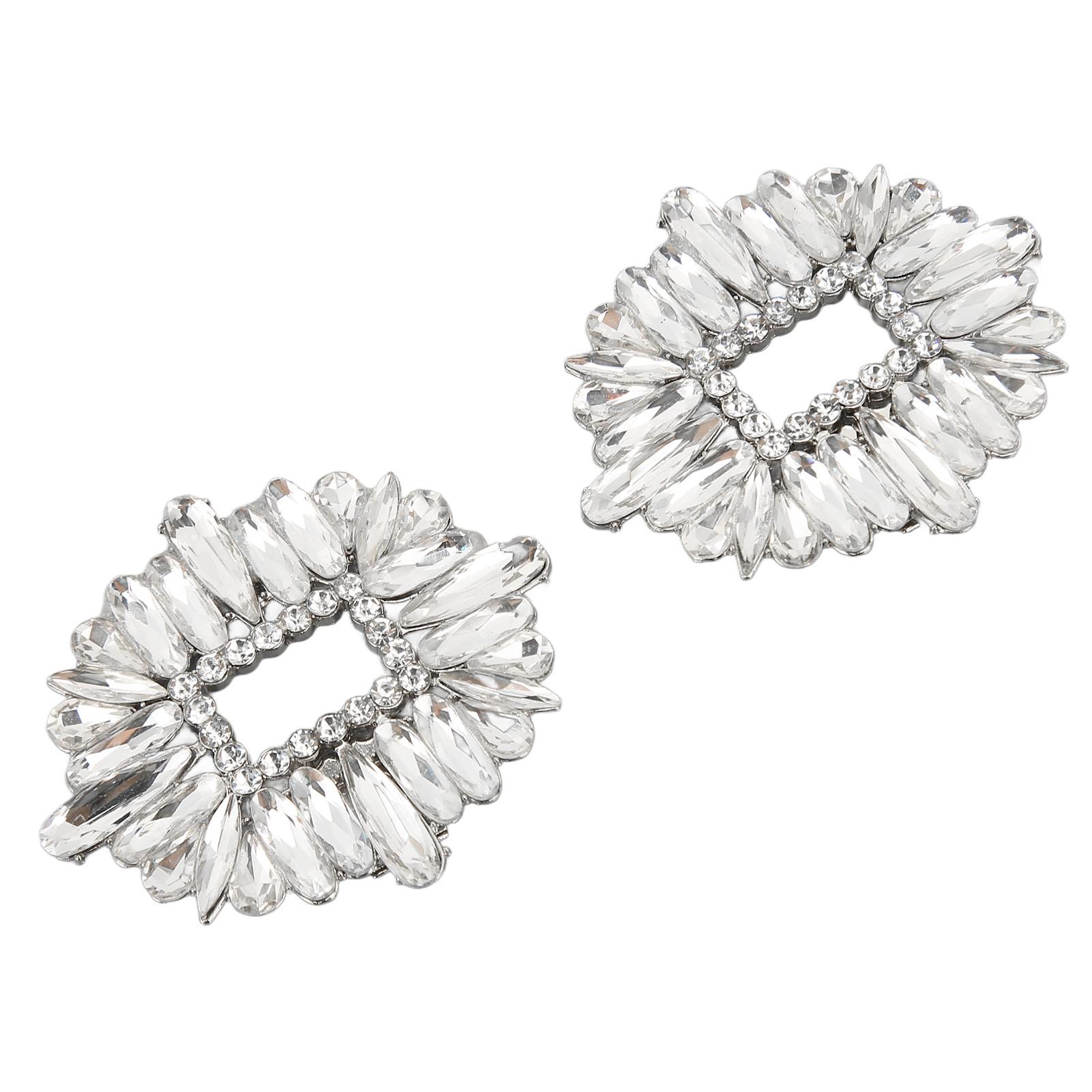 

2 пары обуви со стразами, пряжка, модная, сверкающая, своими руками, хрустальная обувь, зажим для обуви, аксессуары