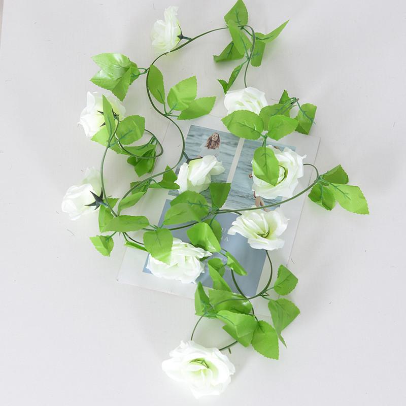 Simulated Rose Winter Jasmine Cherry Blossom Artificial Vine Decoration For