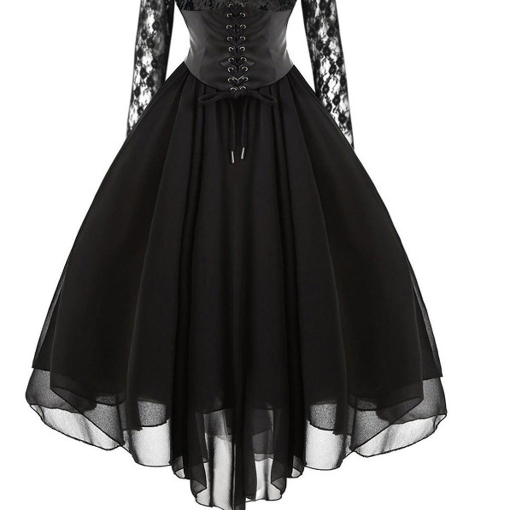 Women's Fashion Cool  Party Lace Casual Embroidery Bandage Elegant Dress