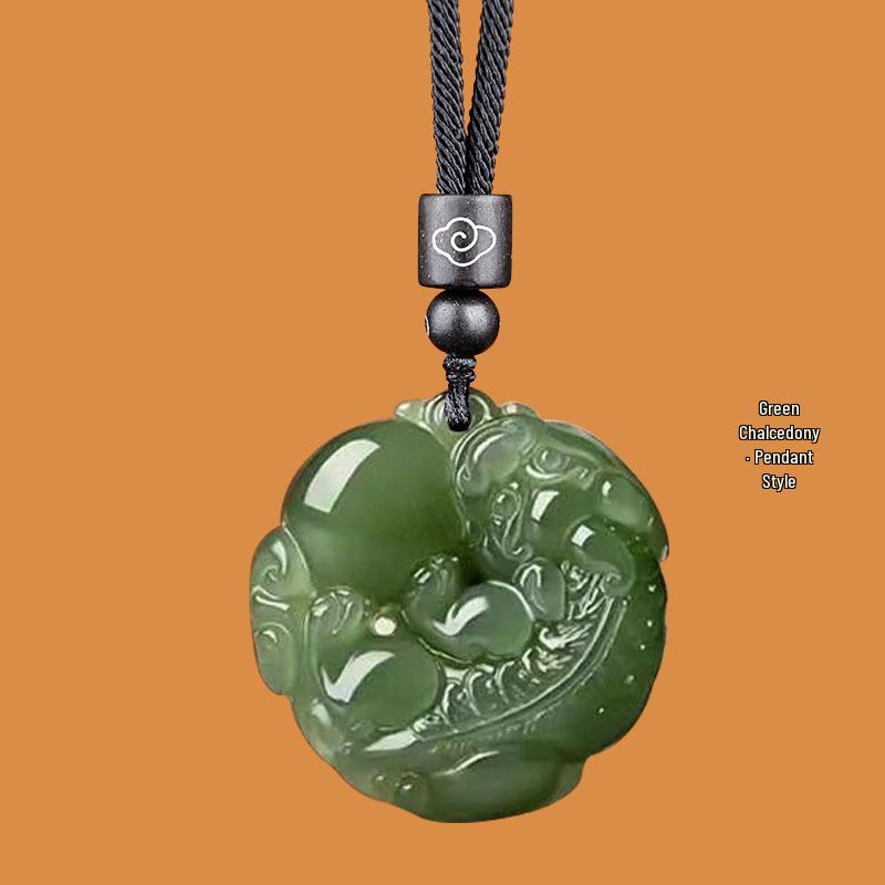 Obsidian Wish-Pendant: Pixiu Necklace for Wealth & Birth Year - Unisex