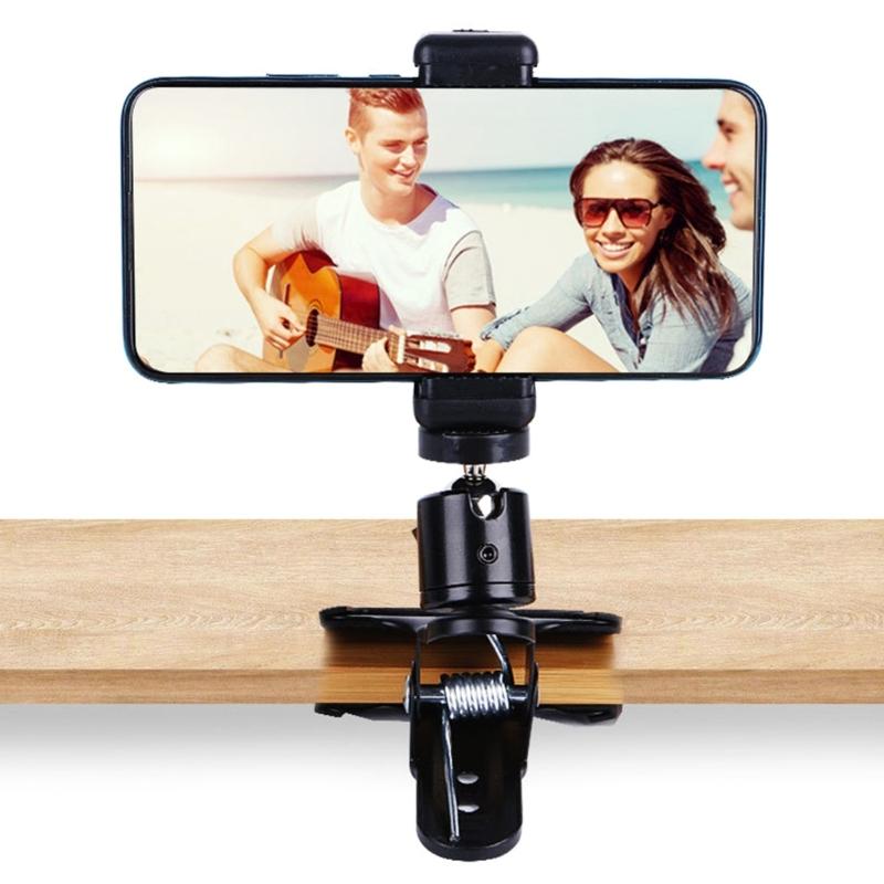 Držák na mobilní telefon na kytaru, Klipový držák na hlavu kytary pro telefon 5,5-7,5 cm