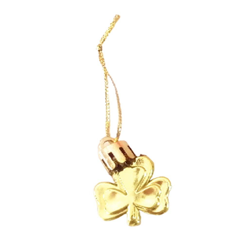 12 Pieces Valentines Day Ornaments for Tree St.Patrick's Day Backyard Garden Shamrock Hanging Bauble Table Festival Pendant
