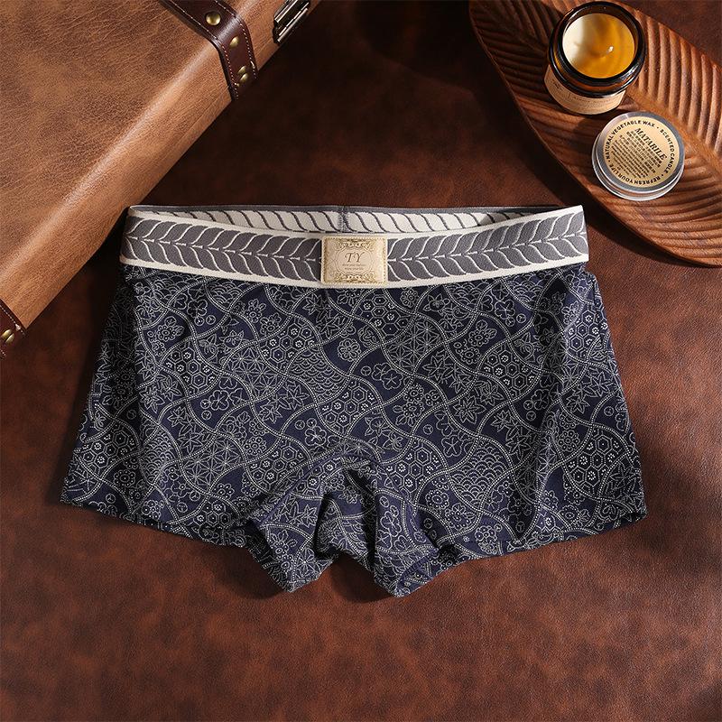 Retro Women s Antibacterial Cotton Boxer Briefs - Mid-Waist, Breathable, Anti-Exposure Sports Underwear